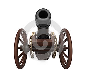 Old cannon isolated