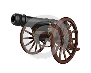 Old cannon isolated