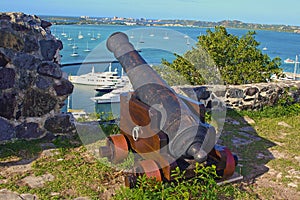 Old Cannon in Marigot, St Maarten photo