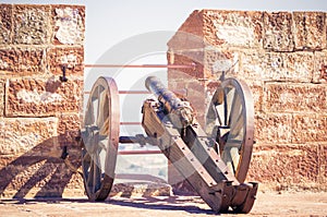 Old cannon at Mehrangarh Fort in Jodhpur, India