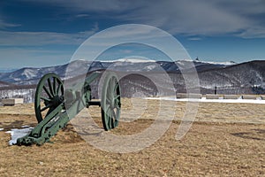 Old cannon of peak Shipka