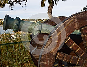 Old cannon protecting Torre Vigia Cabo Roig Orihuela Costa Spai photo