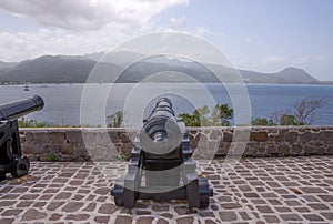 Old Cannon used as defense system at Fort Shirley