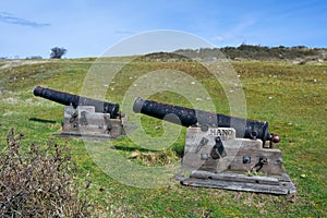 Old cannons on Hano island