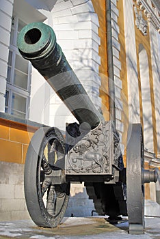 Old cannons in Moscow Kremlin. UNESCO Heritage Site.