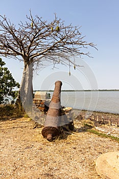 Old canon on James Island