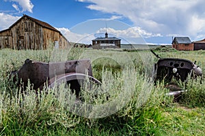 Old car abandoned in a Ghost Town