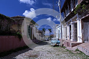 Old car on Cuban street