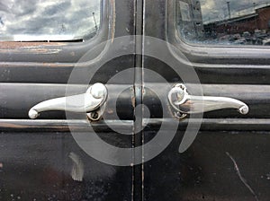 Old car door handle