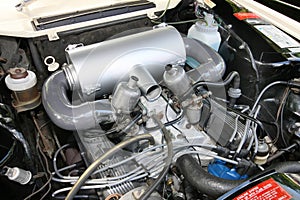 Old car performance engine.