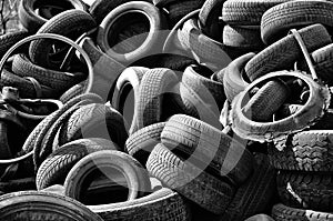 Old car tires