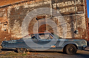 Old car and typo