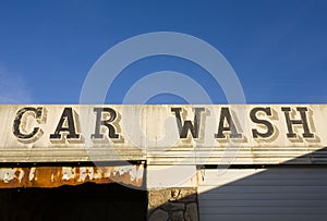 Old car wash sign