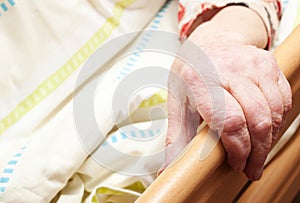 Old care-dependent person