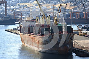 Old cargo vessel