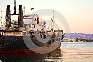 Old cargo vessel