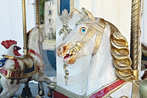 Old carousel horse