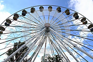 old carousel wheel