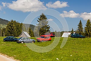 Old cars dumped in Zabljak village, Montenegr