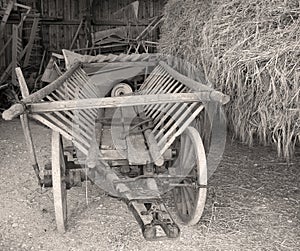 Old Cart in the Barn