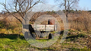 The old cart has been sitting idle for several years