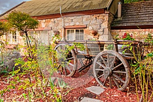 Old cart in the town of Hahndorf