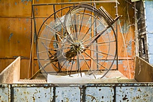 Old Cart Wheel.