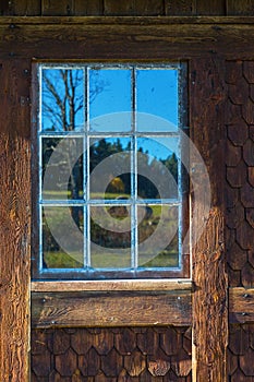 Old casement windows photo