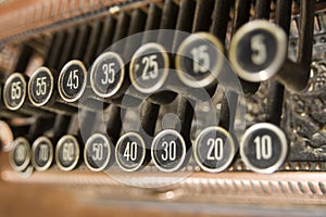 Old Cash Register Keys