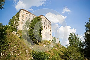 Old castle from 14th century in Pieskowa Skala