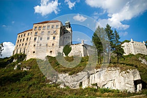 Old castle from 14th century in Pieskowa Skala