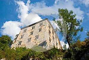 Old castle from 14th century in Pieskowa Skala photo