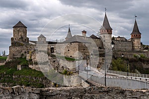 Old Castle in the Ancient City of Kamyanets-Podilsky, Ukraine