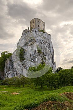 Old castle Betskov on the rock