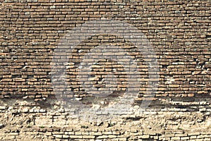 Old castle brick wall texture
