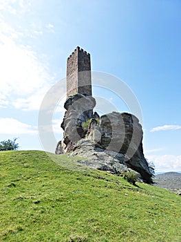 OLD CASTLE IN CAMPILLO DE DUENASS, SPAIN