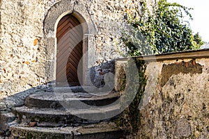 Old castle door