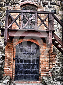 old castle doors