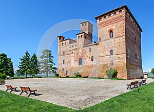 Old castle of Grinzane Cavour, Italy. photo