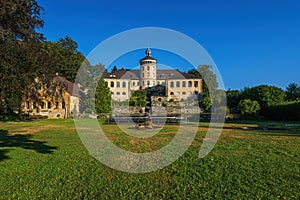 Old castle hainewalde in Germany