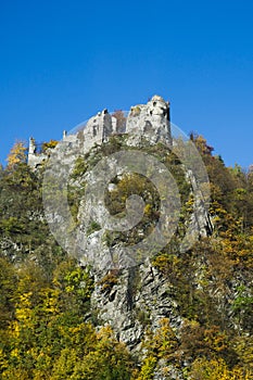 Old castle on the hill. Slovakia