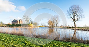 Old castle in an idyllic Dutch landscape