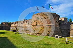 The old castle in the Italian city of Ravenna