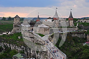 Old castle in Kamianets-Podilskiy