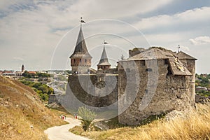 Castle in Kamianets Podilskyi, Ukraine, Europe.