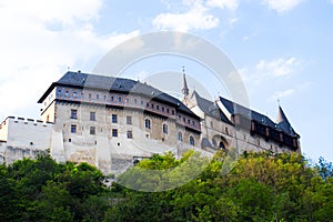 Old Castle of Karlstein in Czech Republic