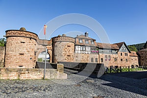 Old castle in medieval city of Buedingen