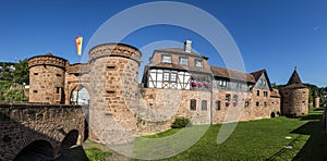 Old castle in medieval city of Buedingen