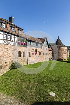 Old castle in medieval city of Buedingen