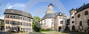 Old castle in medieval city of Buedingen